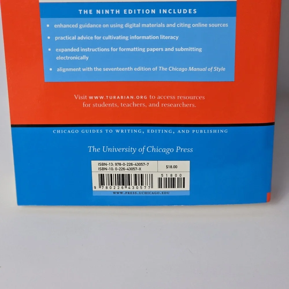 A Manual for Writers‎ of Research Papers, Theses, and Dissertations, Ninth...